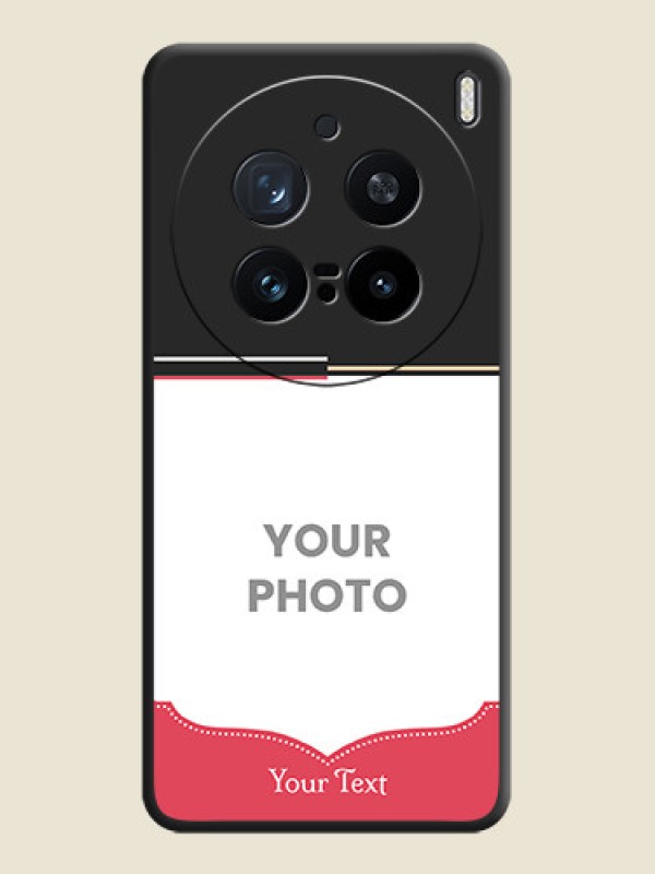 Custom Classic Plain Design with Name On Space Black Custom Soft Matte Mobile Back Cover - Vivo X200 Pro 5G - alternate view