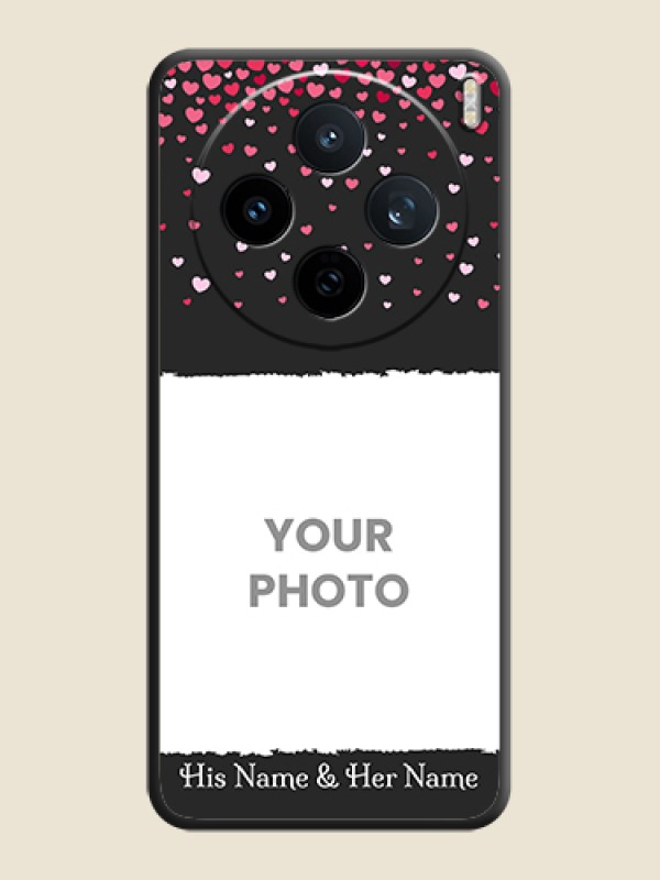 Custom Fall in Love with Your Partner on Photo On Space Black Custom Soft Matte Mobile Back Cover - Vivo X200T 5G - alternate view