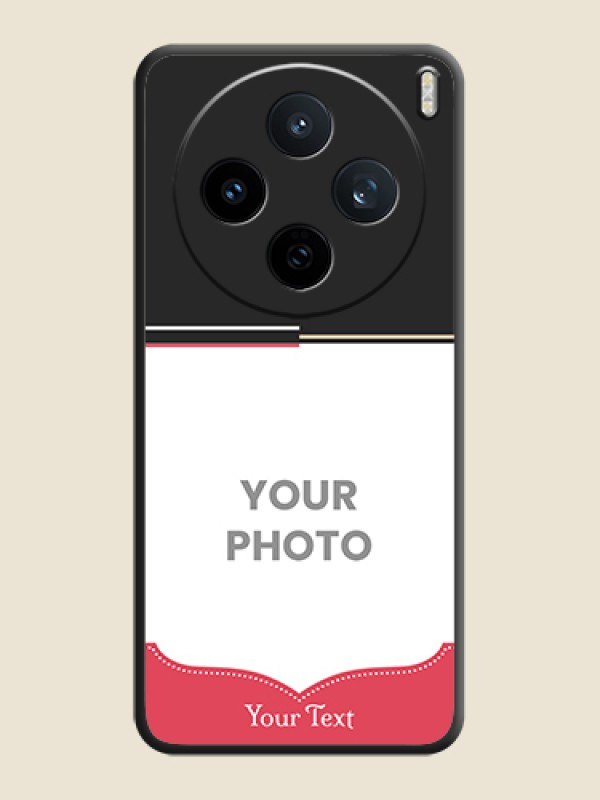 Custom Classic Plain Design with Name On Space Black Custom Soft Matte Mobile Back Cover - Vivo X200T 5G - alternate view