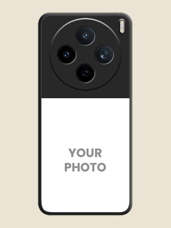 Custom Image Upload With Space Black Color On Custom Soft Matte Mobile Back Cover - Vivo X200T 5G - alternate view