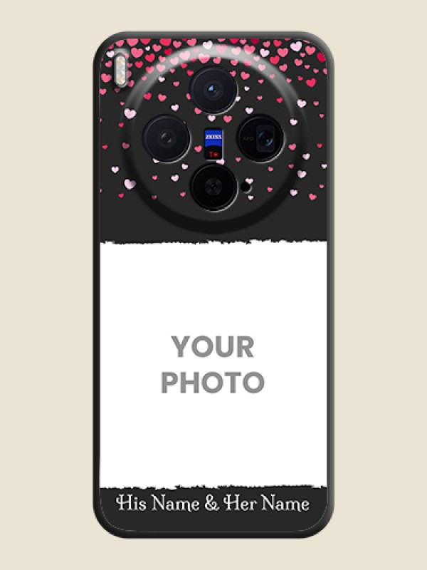 Custom Fall in Love with Your Partner on Photo On Space Black Custom Soft Matte Mobile Back Cover - Vivo X300 5G - alternate view