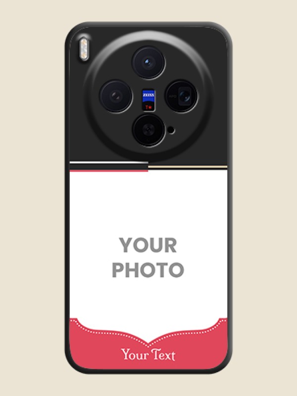 Custom Classic Plain Design with Name On Space Black Custom Soft Matte Mobile Back Cover - Vivo X300 5G - alternate view