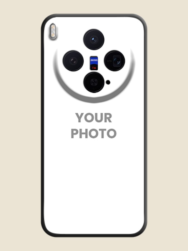 Custom Full Single Pic Upload On Space Black Custom Soft Matte Mobile Back Cover - Vivo X300 5G - alternate view