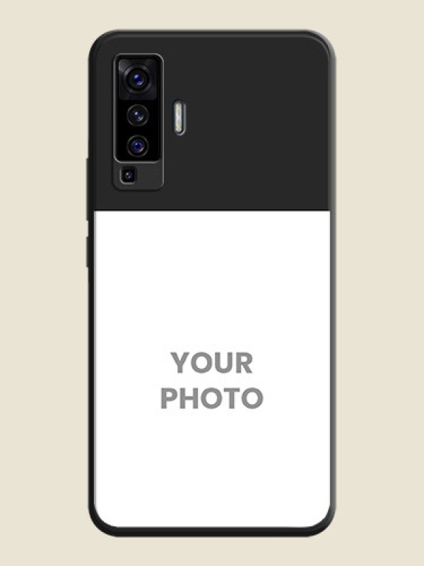 Custom Image Upload With Space Black Color On Custom Soft Matte Mobile Back Cover - Vivo X50 5G - alternate view