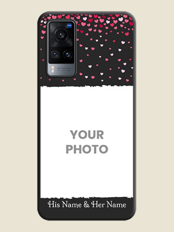 Custom Fall in Love with Your Partner  on Photo on Space Black Soft Matte Phone Cover - Vivo X60 - alternate view