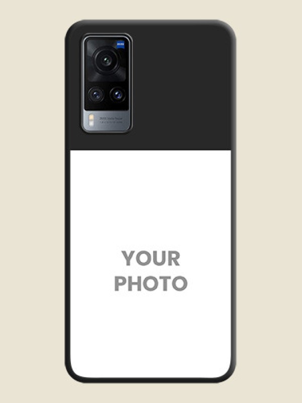 Custom Image Upload With Space Black Color On Custom Soft Matte Mobile Back Cover - Vivo X60 5G - alternate view