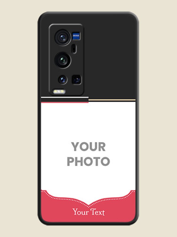 Custom Classic Plain Design with Name on Photo on Space Black Soft Matte Phone Cover - Vivo X60 Pro Plus - alternate view