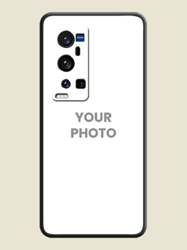 Custom Full Single Pic Upload On Space Black Personalized Soft Matte Phone Covers -Vivo X60 Pro Plus 5G - alternate view