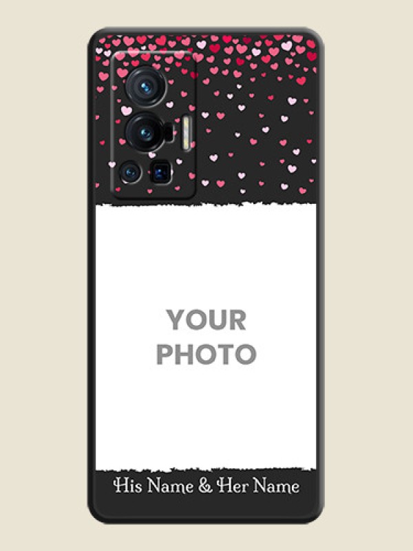 Custom Fall in Love with Your Partner  on Photo on Space Black Soft Matte Phone Cover - Vivo X70 Pro 5G - alternate view