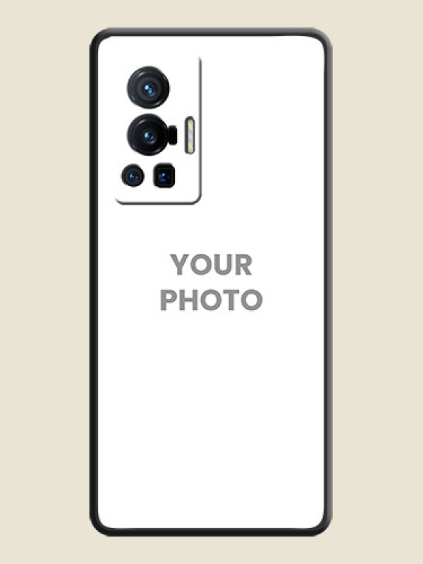 Custom Full Single Pic Upload On Space Black Personalized Soft Matte Phone Covers -Vivo X70 Pro 5G - alternate view