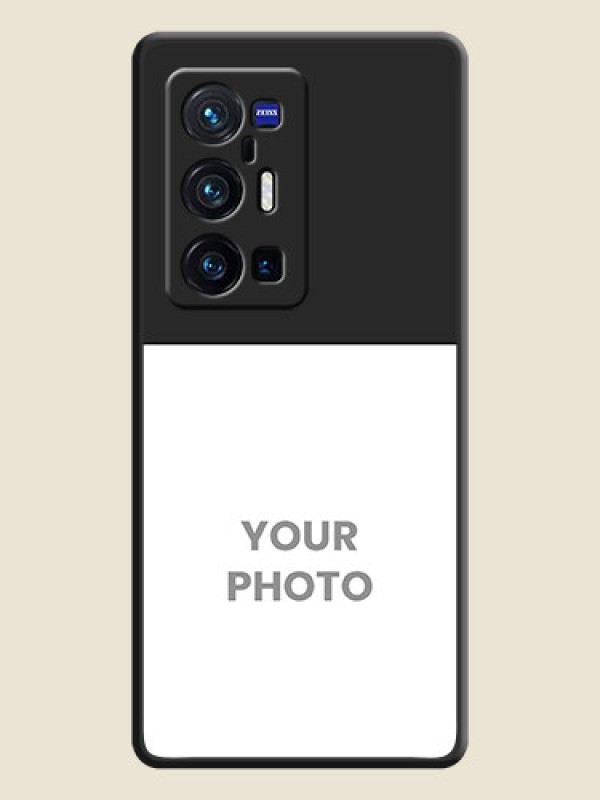 Custom Image Upload With Space Black Color On Custom Soft Matte Mobile Back Cover - Vivo X70 Pro Plus 5G - alternate view