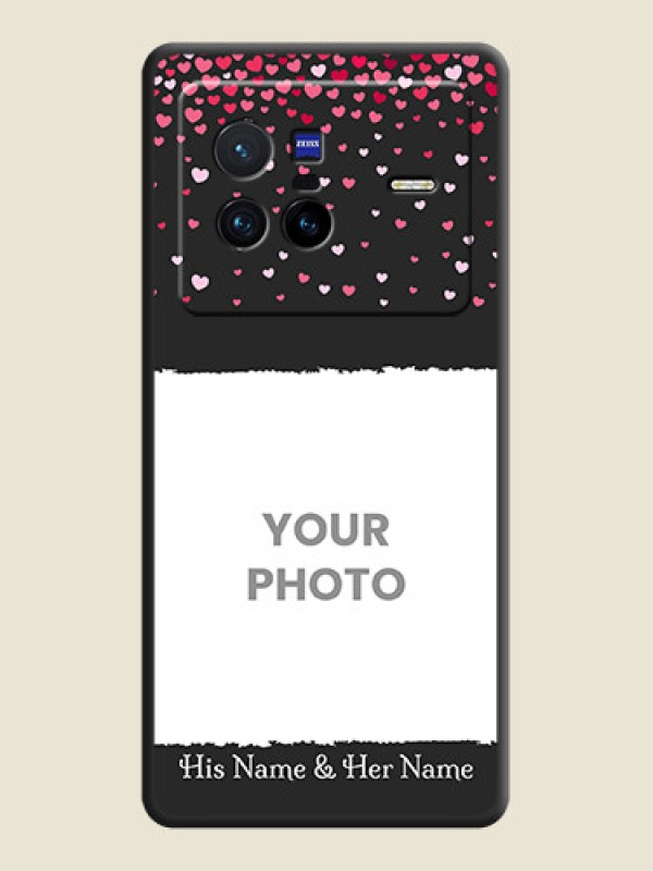 Custom Fall in Love with Your Partner  on Photo on Space Black Soft Matte Phone Cover - Vivo X80 5G - alternate view