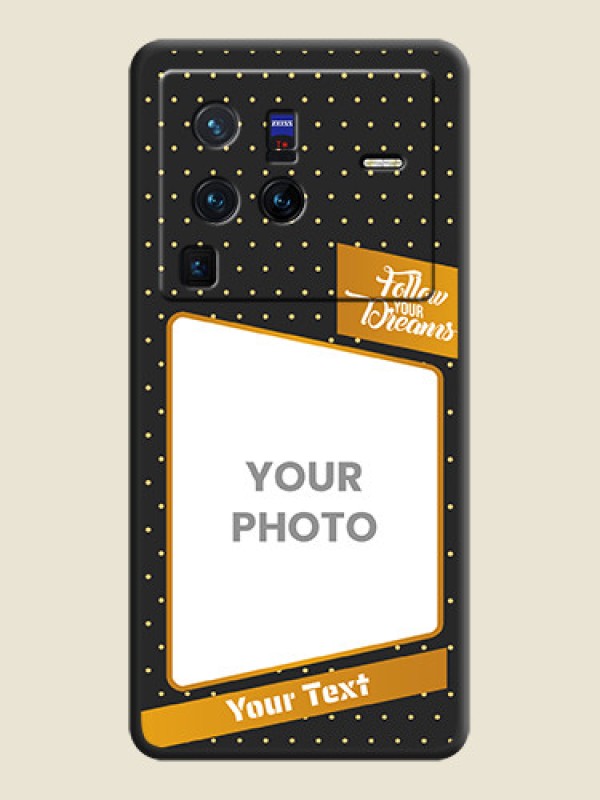 Custom Follow Your Dreams with White Dots on Space Black Custom Soft Matte Phone Cases - Vivo X80 Pro 5G - alternate view