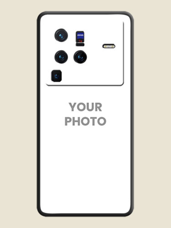Custom Full Single Pic Upload On Space Black Personalized Soft Matte Phone Covers -Vivo X80 Pro 5G - alternate view