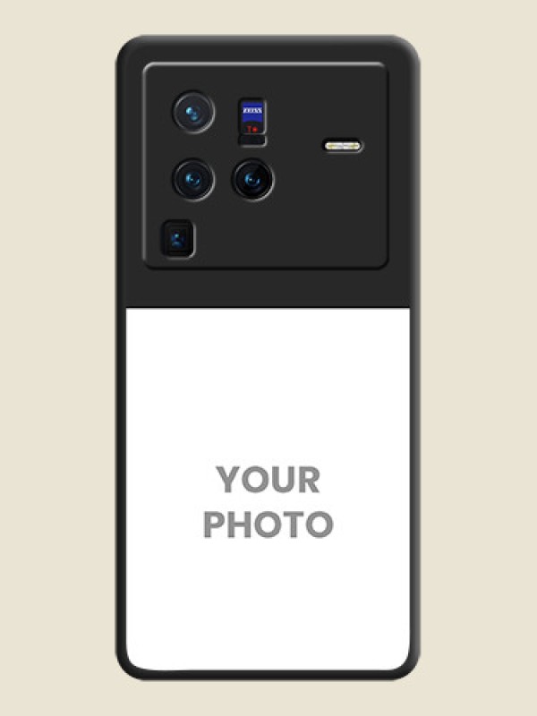 Custom Image Upload With Space Black Color On Custom Soft Matte Mobile Back Cover - Vivo X80 Pro 5G - alternate view