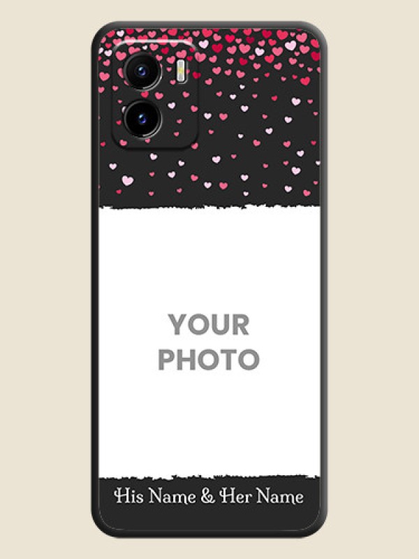 Custom Fall in Love with Your Partner  on Photo on Space Black Soft Matte Phone Cover - Vivo Y01 - alternate view