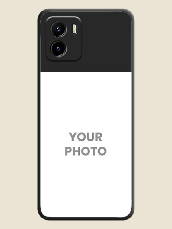 Custom Image Upload With Space Black Color On Custom Soft Matte Mobile Back Cover - Vivo Y01 - alternate view