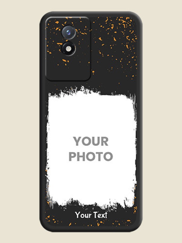 Custom Spray Free Design on Photo on Space Black Soft Matte Phone Cover - Vivo Y02 - alternate view