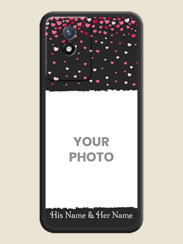 Custom Fall in Love with Your Partner  on Photo on Space Black Soft Matte Phone Cover - Vivo Y02t - alternate view