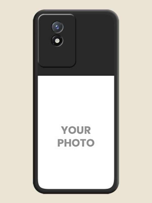 Custom Image Upload With Space Black Color On Custom Soft Matte Mobile Back Cover - Vivo Y02T - alternate view