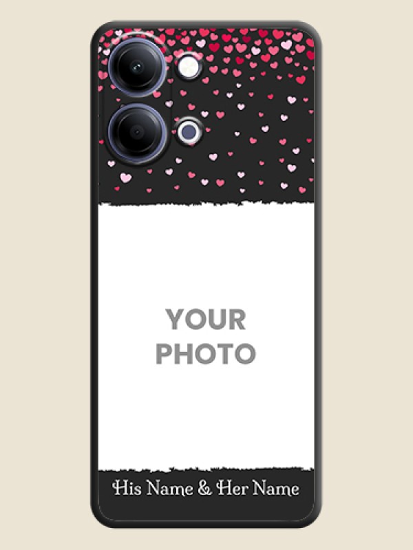 Custom Fall in Love with Your Partner on Photo On Space Black Custom Soft Matte Mobile Back Cover - Vivo Y05 4G - alternate view