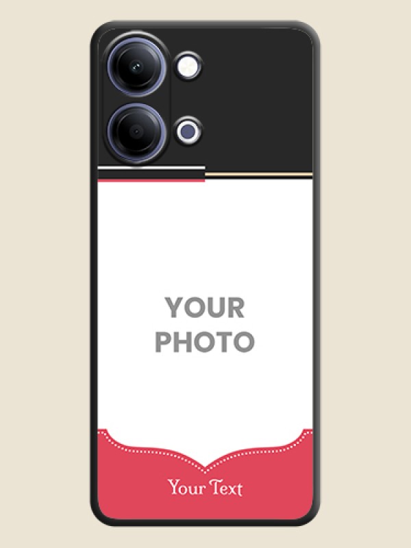 Custom Classic Plain Design with Name On Space Black Custom Soft Matte Mobile Back Cover - Vivo Y05 4G - alternate view