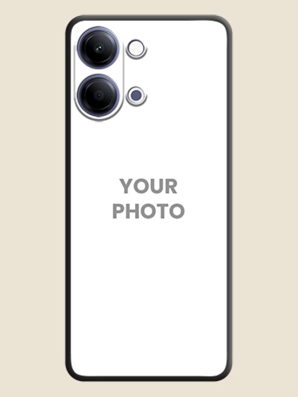 Custom Full Single Pic Upload On Space Black Custom Soft Matte Mobile Back Cover - Vivo Y05 4G - alternate view