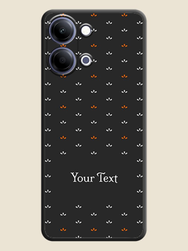 Custom Simple Pattern With Custom Text On Space Black Custom Soft Matte Mobile Back Cover - Vivo Y05 4G - alternate view
