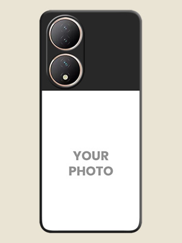 Custom Image Upload With Space Black Color On Custom Soft Matte Mobile Back Cover - Vivo Y100 - alternate view