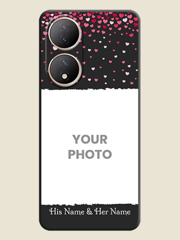 Custom Fall in Love with Your Partner  on Photo on Space Black Soft Matte Phone Cover - Vivo Y100A - alternate view