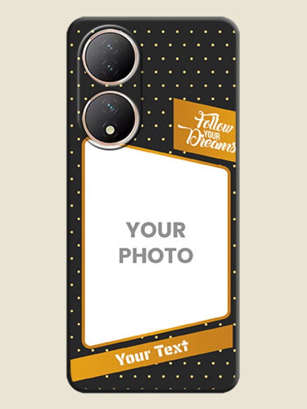 Custom Follow Your Dreams with White Dots on Space Black Custom Soft Matte Phone Cases - Vivo Y100A - alternate view