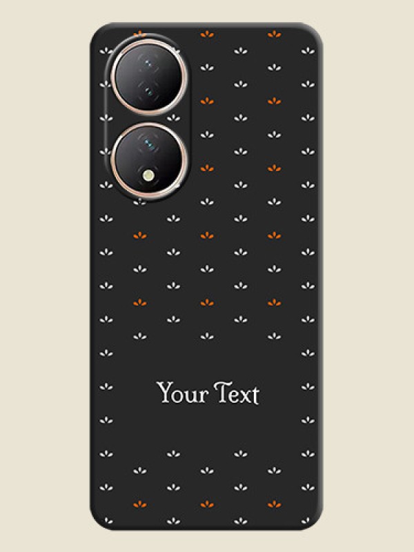 Custom Simple Pattern With Custom Text On Space Black Personalized Soft Matte Phone Covers -Vivo Y100A - alternate view