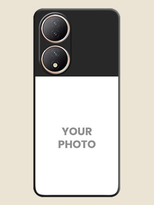Custom Image Upload With Space Black Color On Custom Soft Matte Mobile Back Cover - Vivo Y100A - alternate view