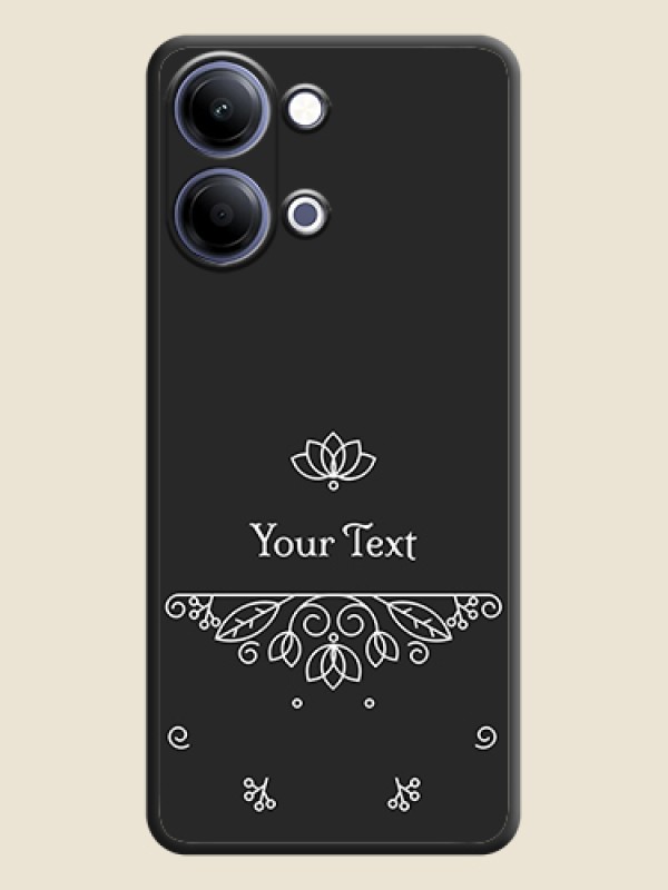 Custom Lotus Garden Custom Text On Space Black Custom Soft Matte Mobile Back Cover - Vivo Y11 5G - alternate view
