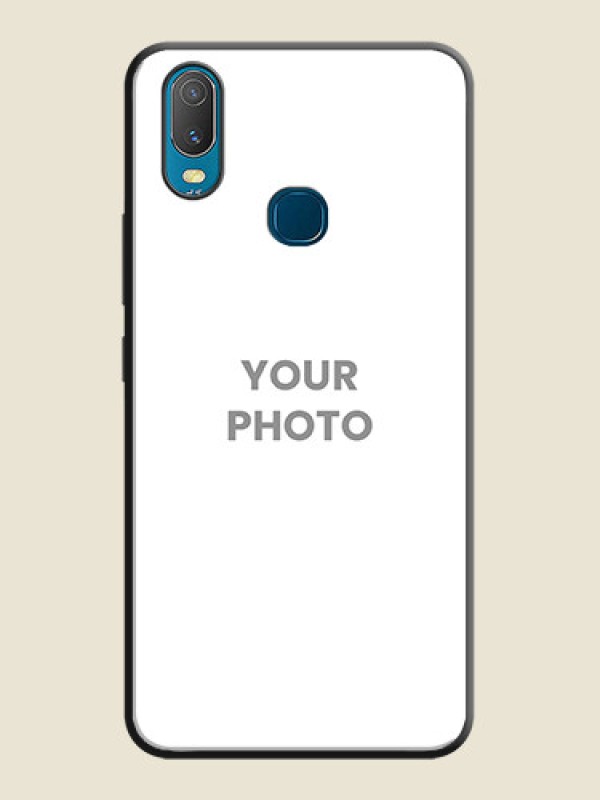 Custom Full Single Pic Upload On Space Black Personalized Soft Matte Phone Covers -Vivo Y11 - alternate view