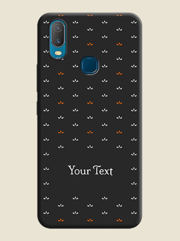 Custom Simple Pattern With Custom Text On Space Black Personalized Soft Matte Phone Covers -Vivo Y11 - alternate view