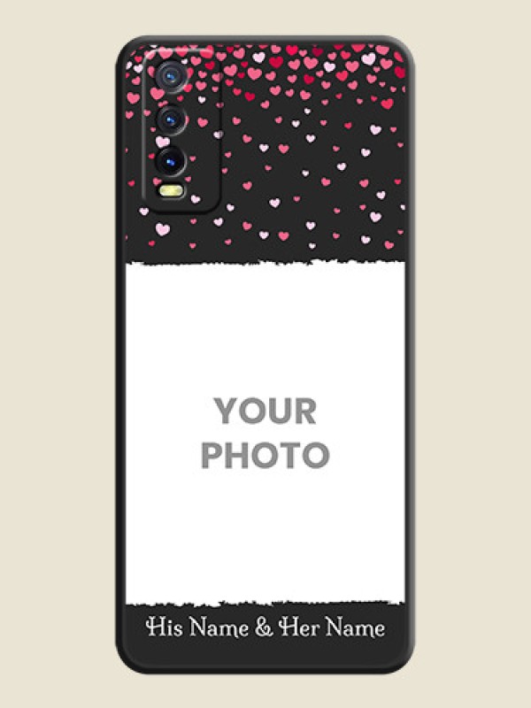 Custom Fall in Love with Your Partner  on Photo on Space Black Soft Matte Phone Cover - Vivo Y12s - alternate view