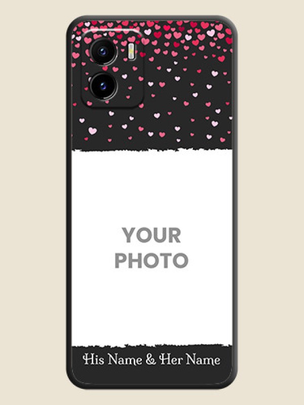 Custom Fall in Love with Your Partner  on Photo on Space Black Soft Matte Phone Cover - Vivo Y15c - alternate view