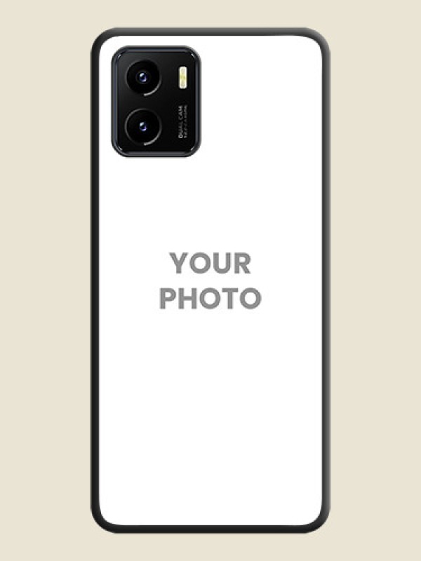 Custom Full Single Pic Upload On Space Black Personalized Soft Matte Phone Covers -Vivo Y15C - alternate view