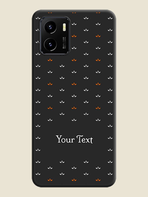 Custom Simple Pattern With Custom Text On Space Black Personalized Soft Matte Phone Covers -Vivo Y15C - alternate view