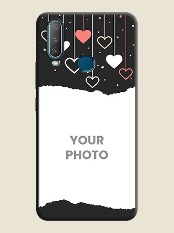 Custom Love Hangings with Splash Wave Picture on Space Black Custom Soft Matte Phone Back Cover - Vivo Y17 - alternate view