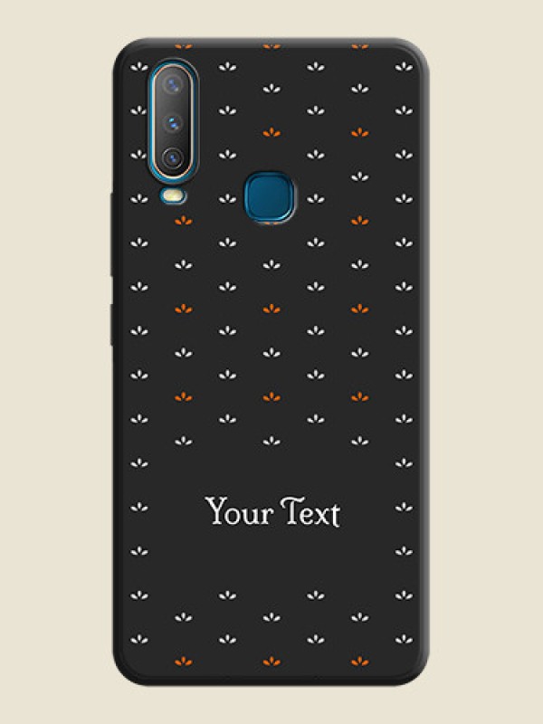 Custom Simple Pattern With Custom Text On Space Black Personalized Soft Matte Phone Covers -Vivo Y17 - alternate view