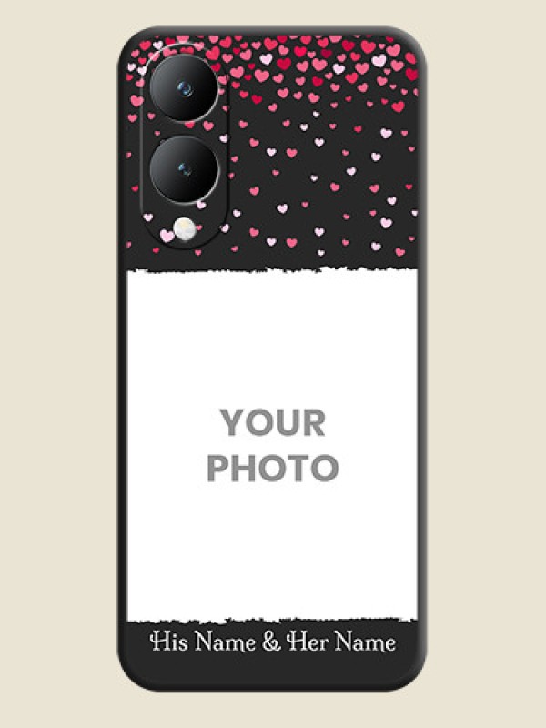 Custom Fall in Love with Your Partner on Photo On Space Black Custom Soft Matte Mobile Back Cover - Vivo Y17S - alternate view