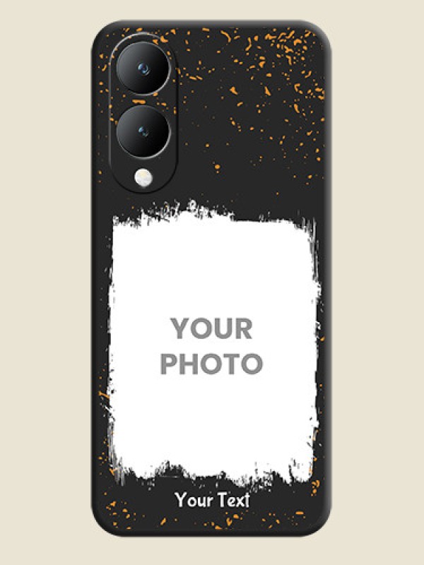 Custom Spray Free Design on Photo On Space Black Custom Soft Matte Mobile Back Cover - Vivo Y17S - alternate view