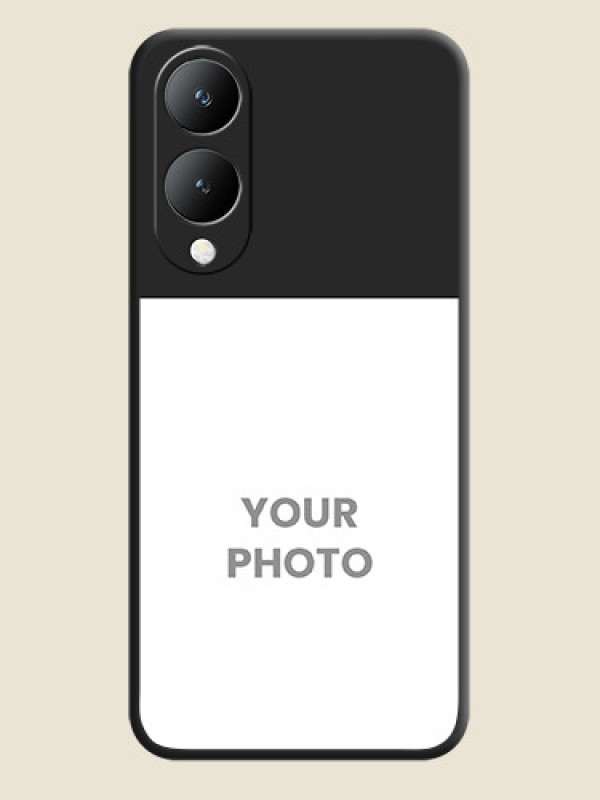 Custom Image Upload With Space Black Color On Custom Soft Matte Mobile Back Cover - Vivo Y17S - alternate view