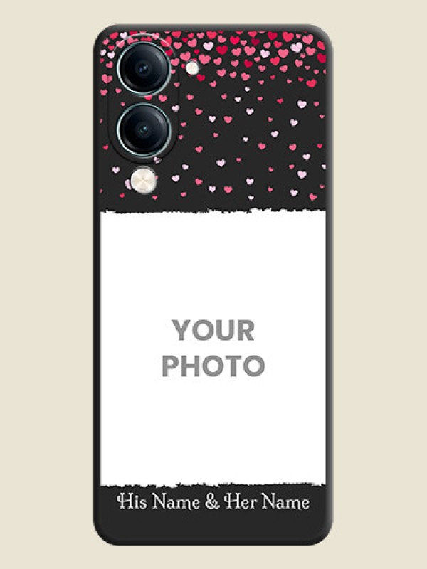 Custom Fall in Love with Your Partner on Photo On Space Black Custom Soft Matte Mobile Back Cover - Vivo Y19 5G - alternate view