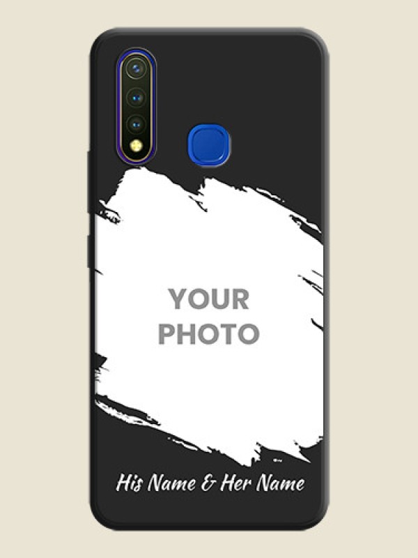 Custom Grunge Brush Strokes - Photo on Space Black Soft Matte Back Cover - Vivo Y19 - alternate view