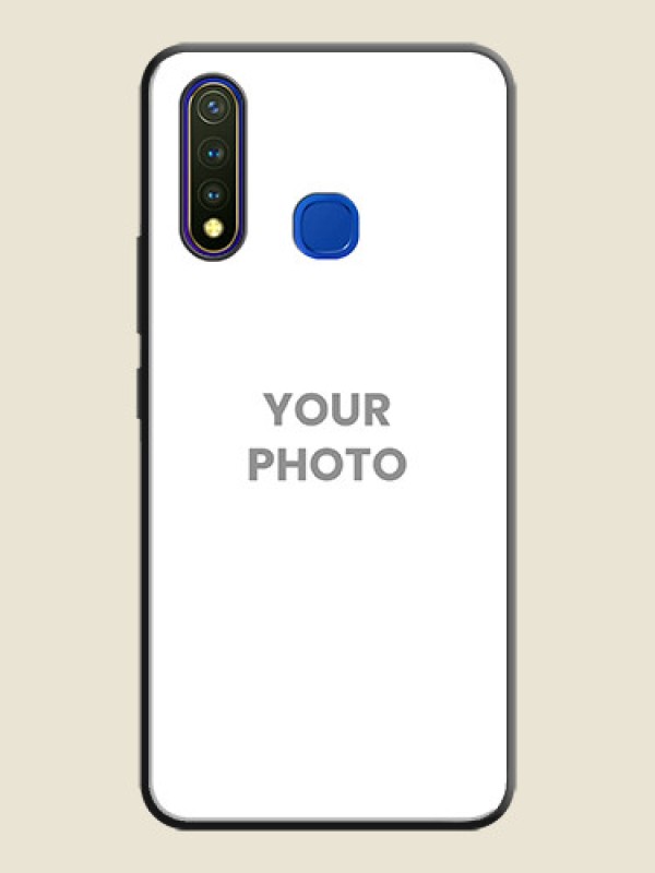 Custom Full Single Pic Upload On Space Black Personalized Soft Matte Phone Covers -Vivo Y19 - alternate view