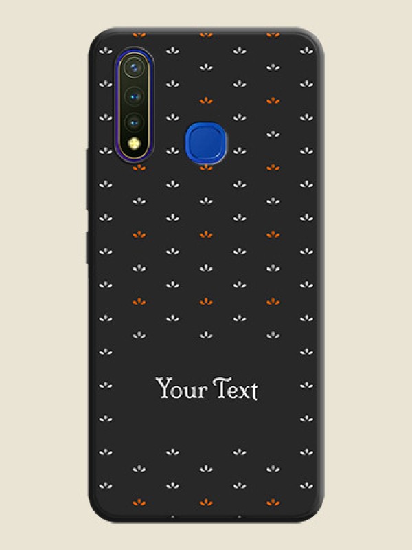 Custom Simple Pattern With Custom Text On Space Black Personalized Soft Matte Phone Covers -Vivo Y19 - alternate view