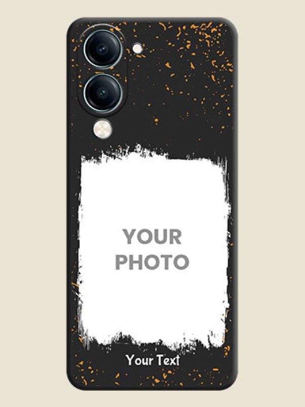 Custom Spray Free Design on Photo On Space Black Custom Soft Matte Mobile Back Cover - Vivo Y19s - alternate view